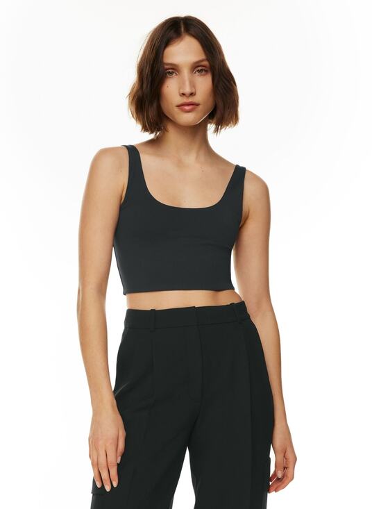 Aritzia Tops - Aritzia Contour Tank Top Crop Babaton Black Racerback Large Shirt Stretchy